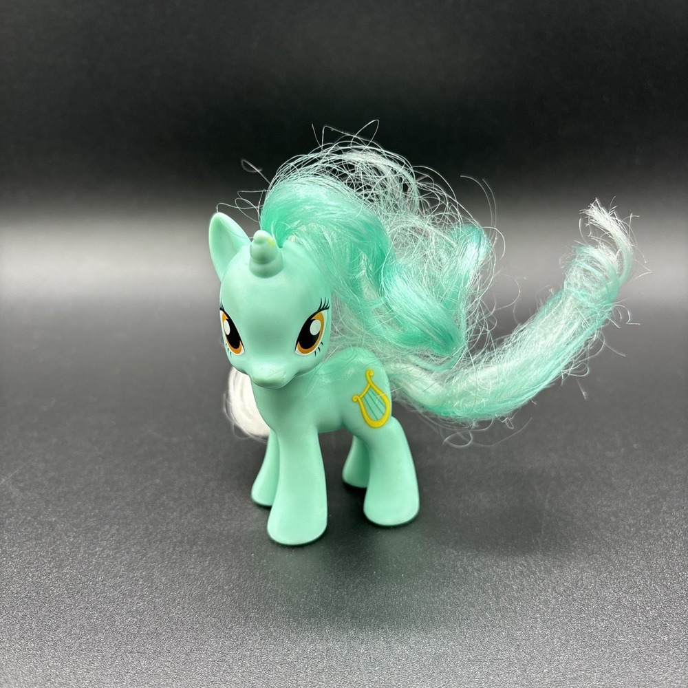 My Little Pony MLP Brushable Lyra Heartstrings G4 Harp 2010 FiM Brushable Figure